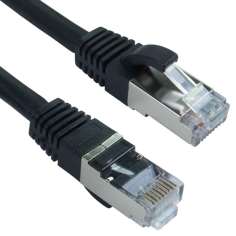 CAT8.1 S/FTP LSZH Patch Lead 26AWG Snagless, 5m, Black