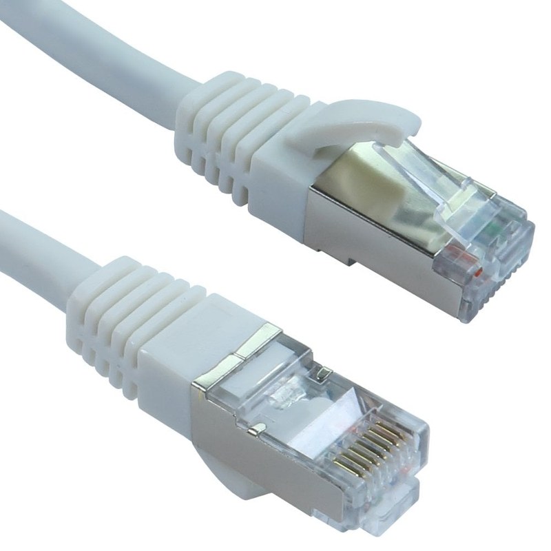 CAT8.1 S/FTP LSZH Patch Lead 26AWG Snagless, 3m, White