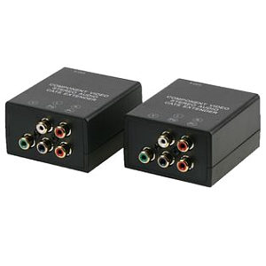 Component Video Over Cat5 Extender with Stereo Audio Kit Component Video Over Cat5 Extender with Stereo Audio Kit
