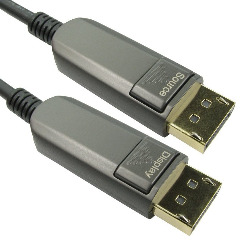 DisplayPort 1.4 Armoured Fibre Optic Cable