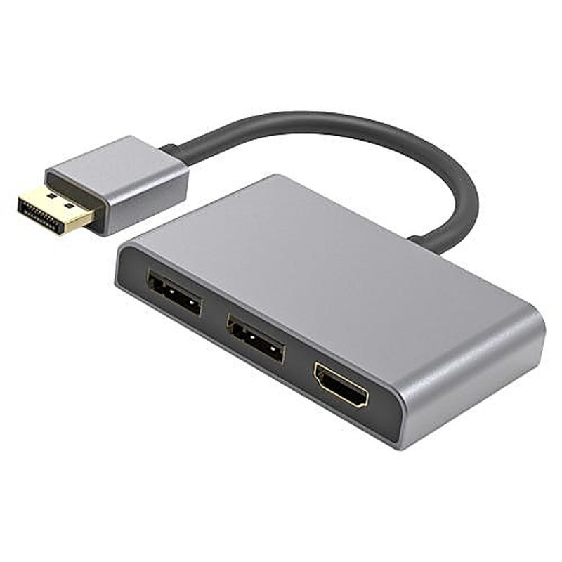 DisplayPort MST Hub 2 x DisplayPort and HDMI