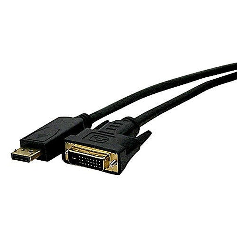 DisplayPort to DVI-D Cable 1080p Black