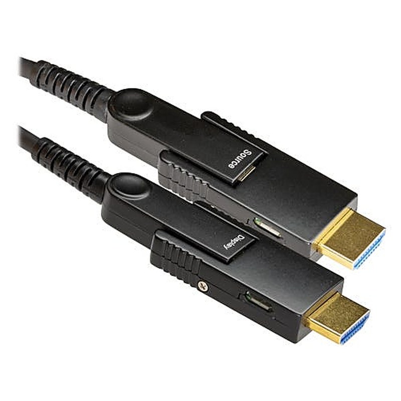 HDMI 2.0 Fibre Optic Cable 4K60 Detachable Plugs LSZH