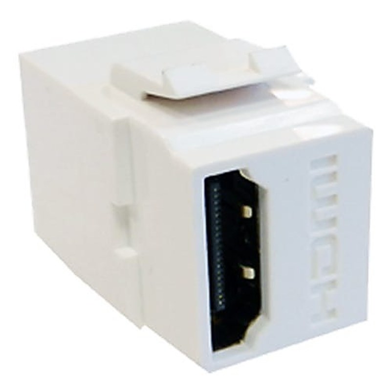 HDMI Keystone Coupler Female to Female White