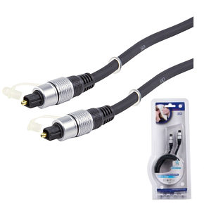 Television Accessories HQ Silver Series Toslink Digital Optical Audio Cable 0.75m