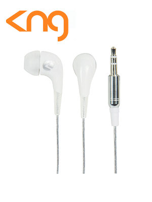 KNG Oozy White Ear Fusion Earphones KNG-2010