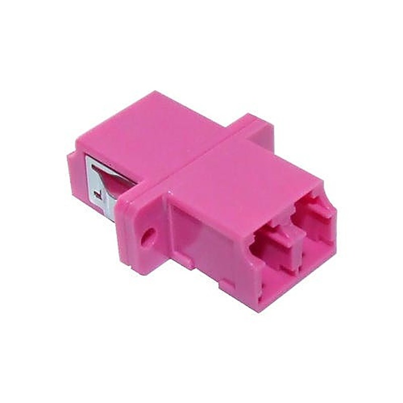 LC Duplex Fibre Adapter OM4 Violet