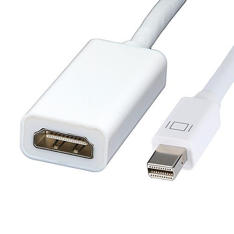 Mini DisplayPort to HDMI Adapter 20cm White