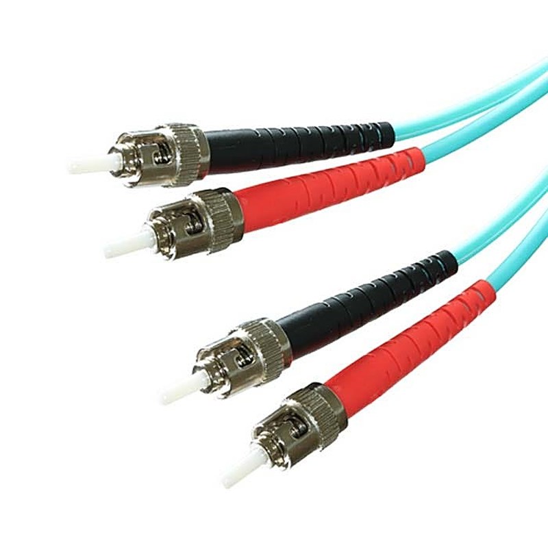 OM3 ST-ST Duplex Fibre Patch Lead 12 Pack
