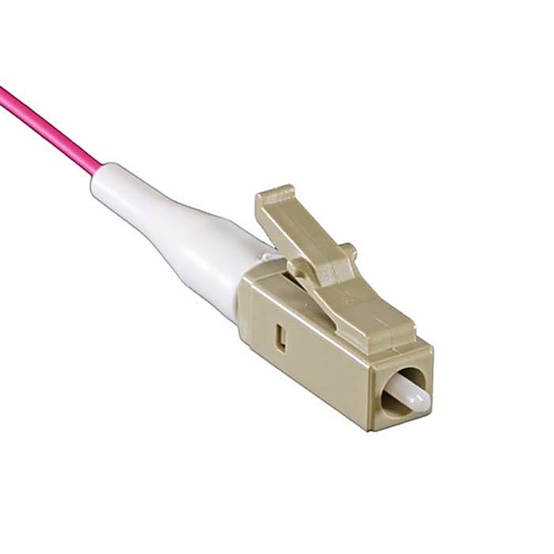 OM4 LC Fibre Pigtail 1m 12 Pack, x12, Erika Violet