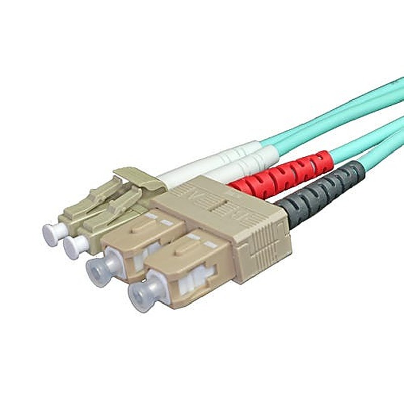OM4 LC-SC Multimode Duplex Fibre Patch Lead