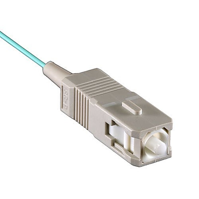 OM4 SC Fibre Pigtail 1m Aqua