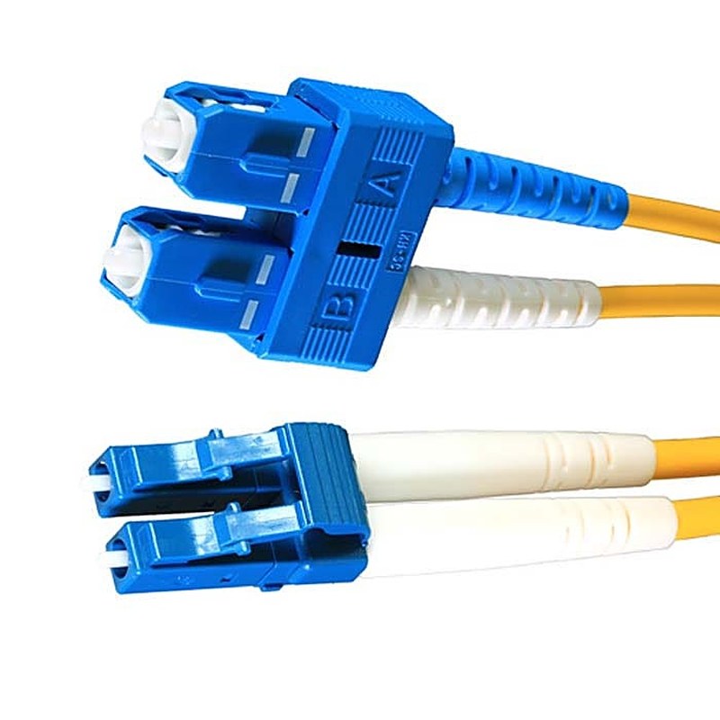 OS2 LC-SC Duplex Fibre Patch Lead 12 Pack