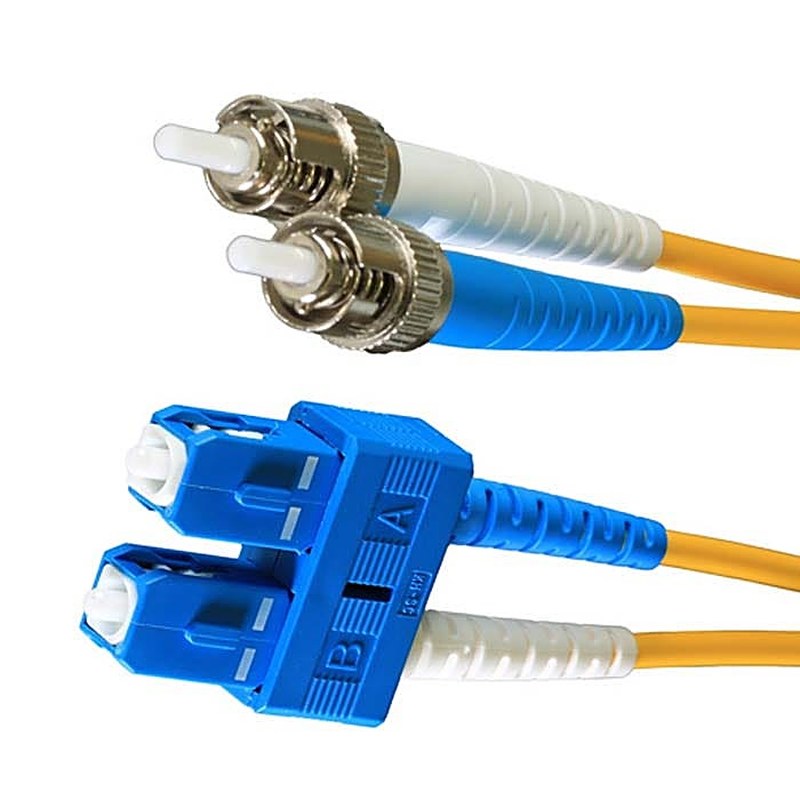 OS2 ST-SC Duplex Fibre Patch Lead 12 Pack