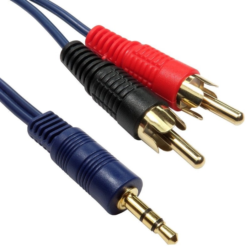 High Quality 3.5mm Stereo to Two RCA Cable