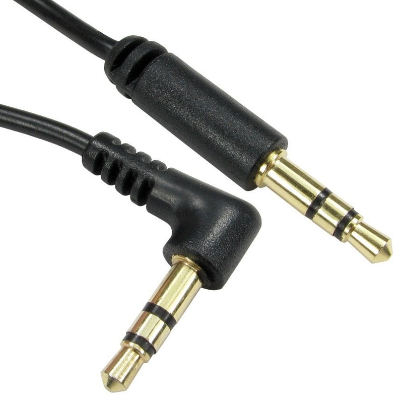 3.5mm Jack Cable Stereo Straight to Angled