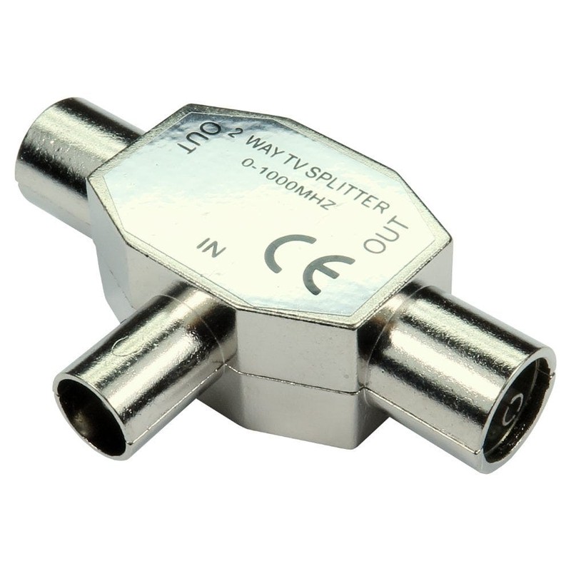 TV /FM Aerial Splitter Male-Female-Female