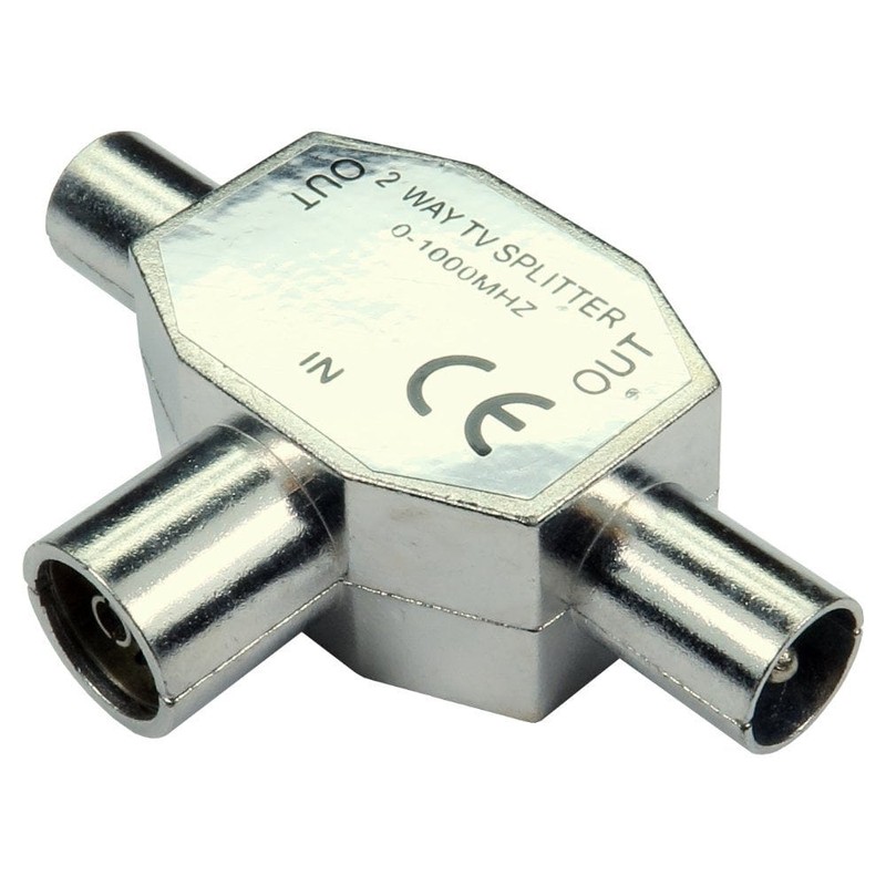 TV Aerial Splitter Female-Male-Male