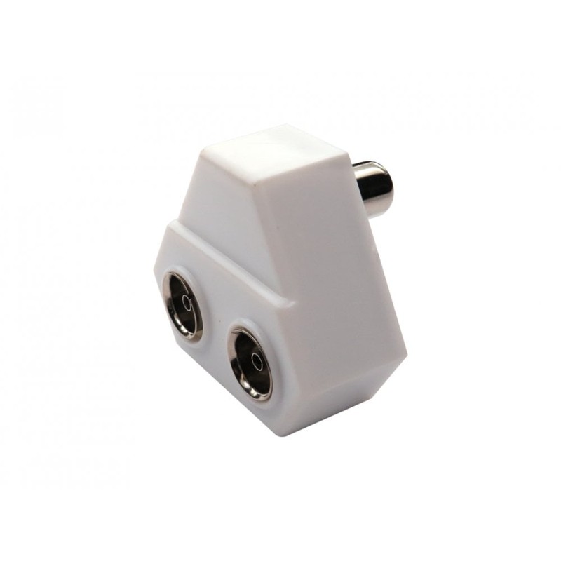 TV Coax 2 Port Splitter