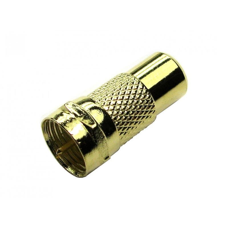 F Connector (male) to RCA (female) Adapter