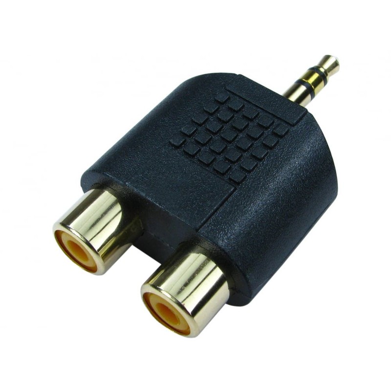 2x Phono to 3.5mm Jack Adapter