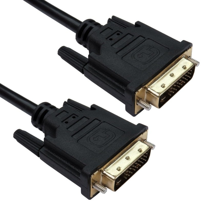 DVI-D Dual Link Cable with Thumb Screws