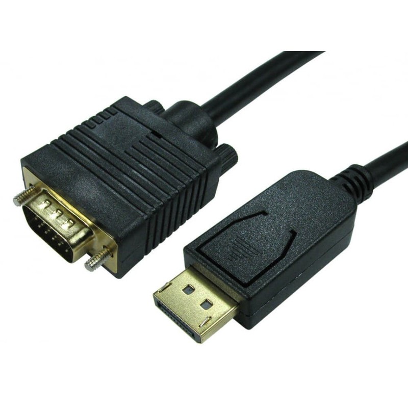 2m DisplayPort (M) to VGA (M) Cable