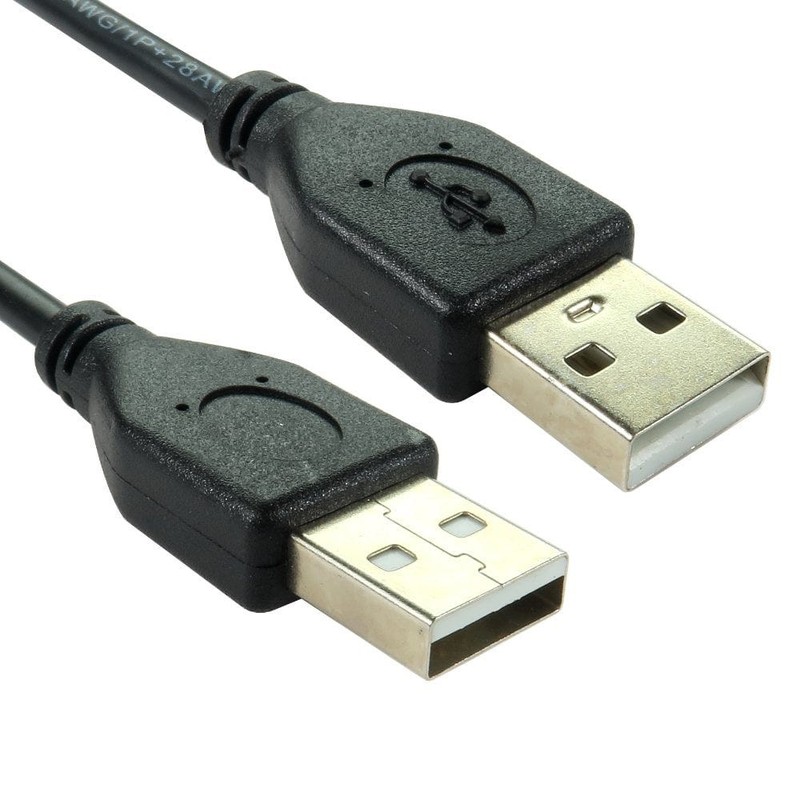 USB A to A Cable Black USB 2.0