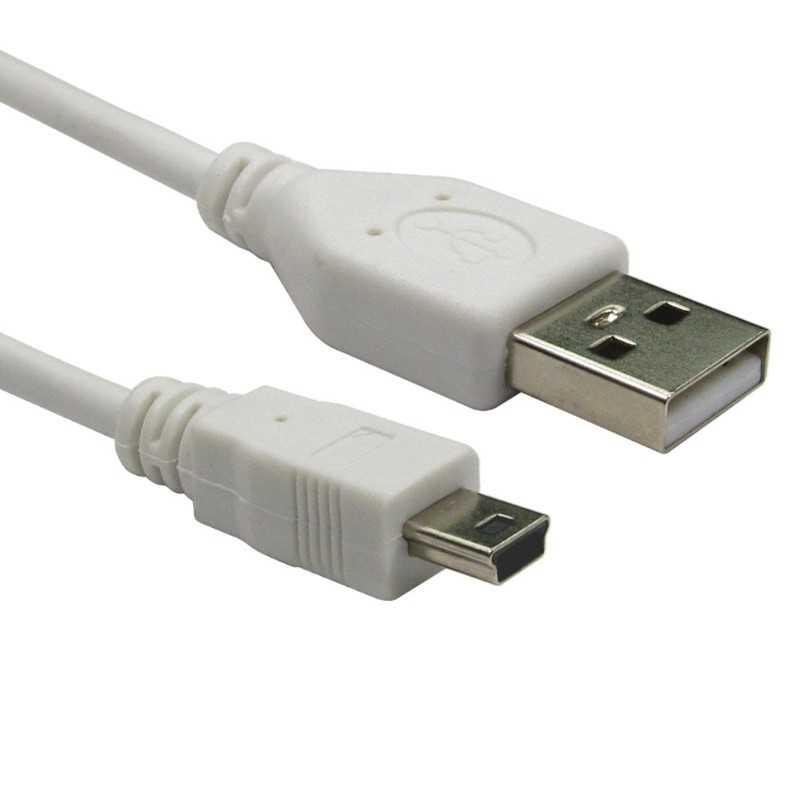 50cm USB2.0 Type A M to Mini B M Cable White