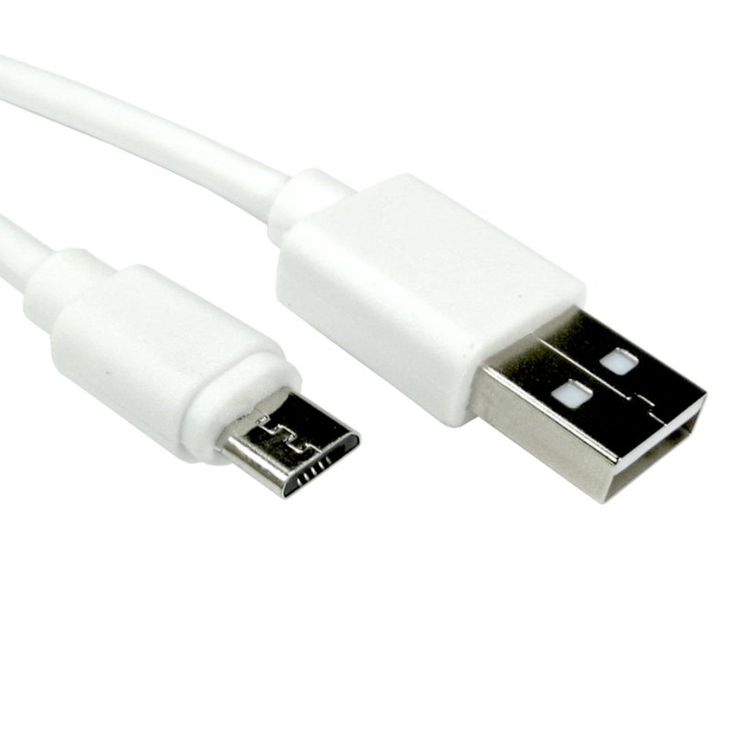 15cm USB2.0 Type A M to Micro B M Cable White