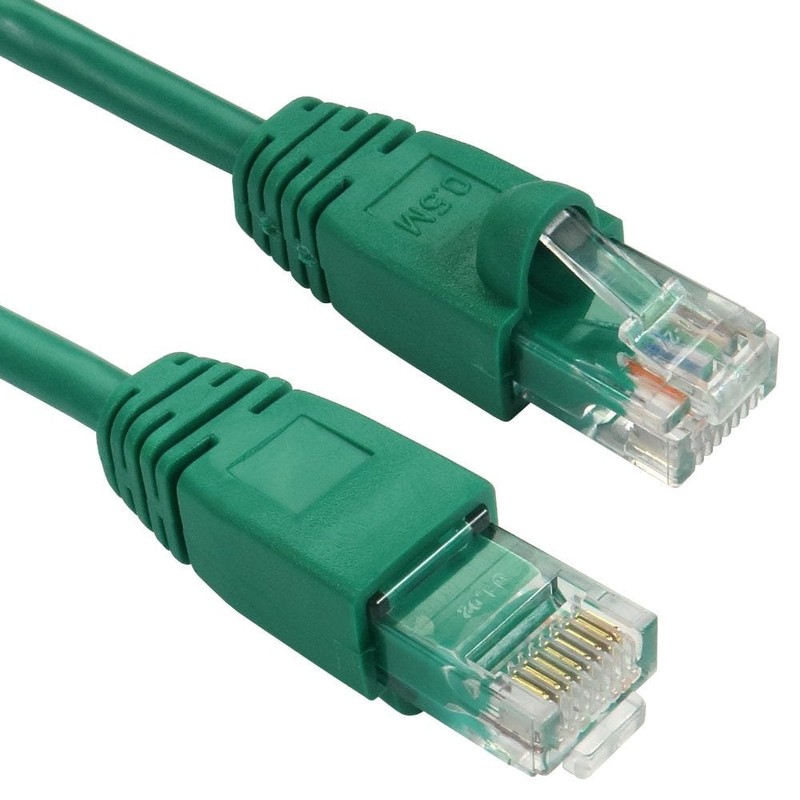 CAT5e Snagless Ethernet Patch Cable UTP, 1m, Green