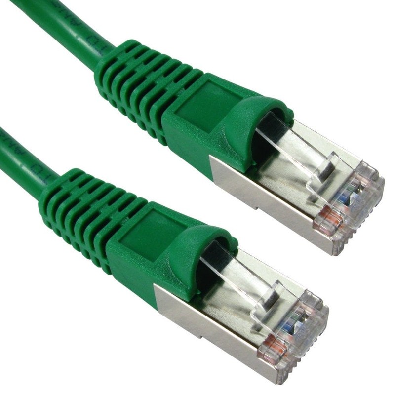 Shielded CAT5e Patch Cable, 50m, Green