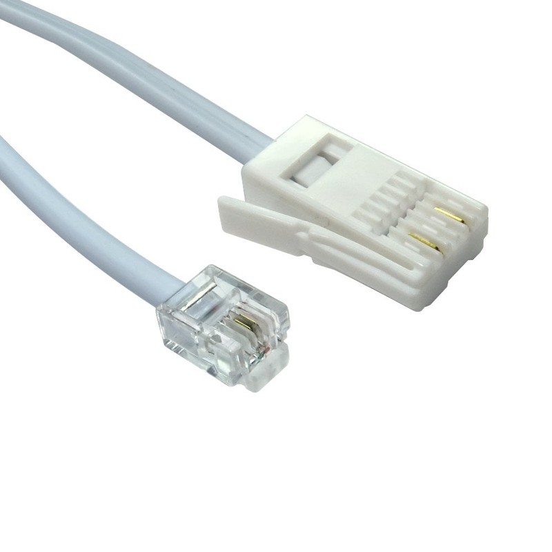 5m Two Wire RJ11 (M) to BT (M) Cable