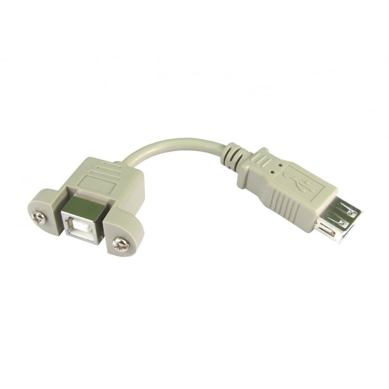 USB B Panel mount stub