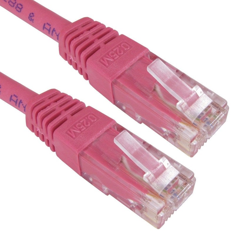 CAT6 Ethernet Cable UTP Full Copper, 1.5m, Pink