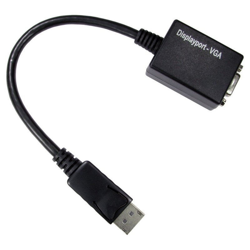 Displayport to VGA Adapter - Display Port Male to VGA Female