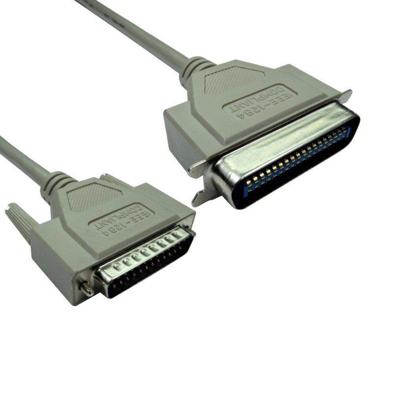 D25 to 36 Centronics Parallel Printer Cable 2m