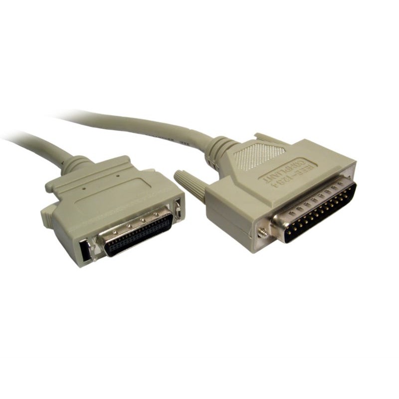 2m D25 (M) to Micro 36c IEEE 1284 Printer Cable