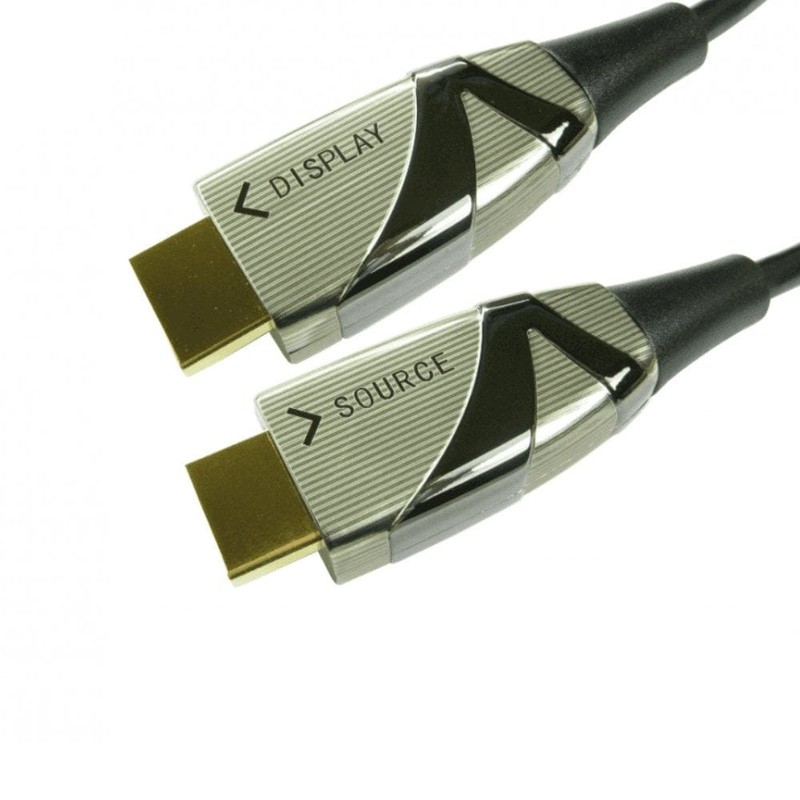 Fibre Optic HDMI Cable, Active Optical 18Gbps 4k HDR, CPR 25m-100m