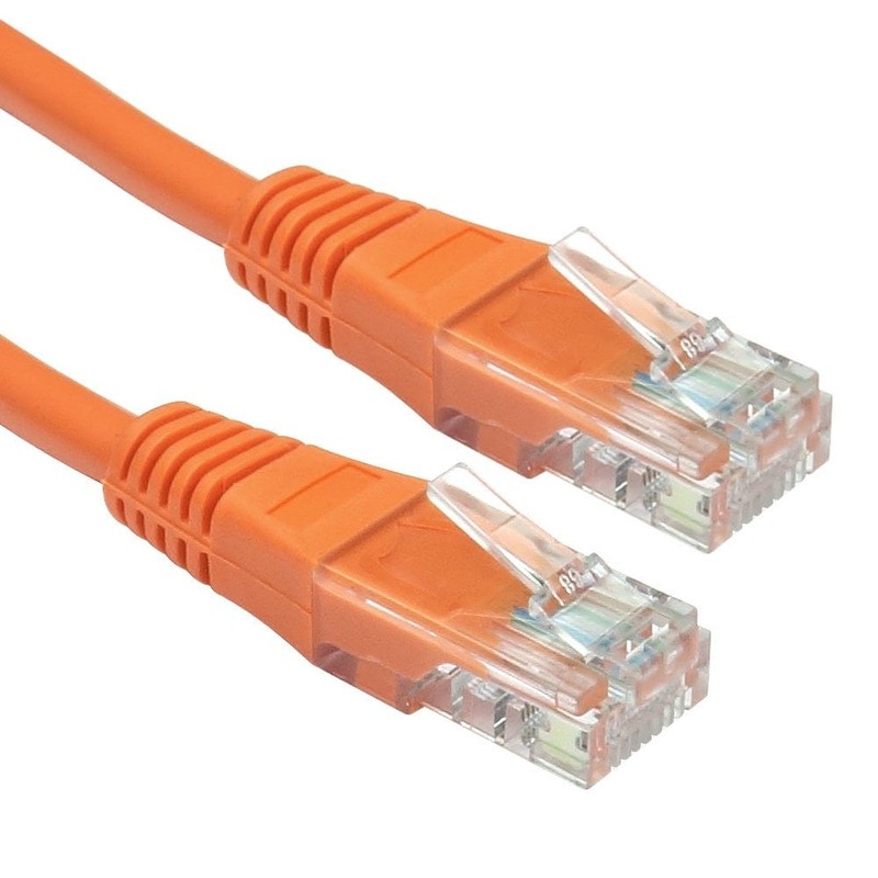 CAT5e Patch Cable UTP Full Copper, 0.25m, Orange