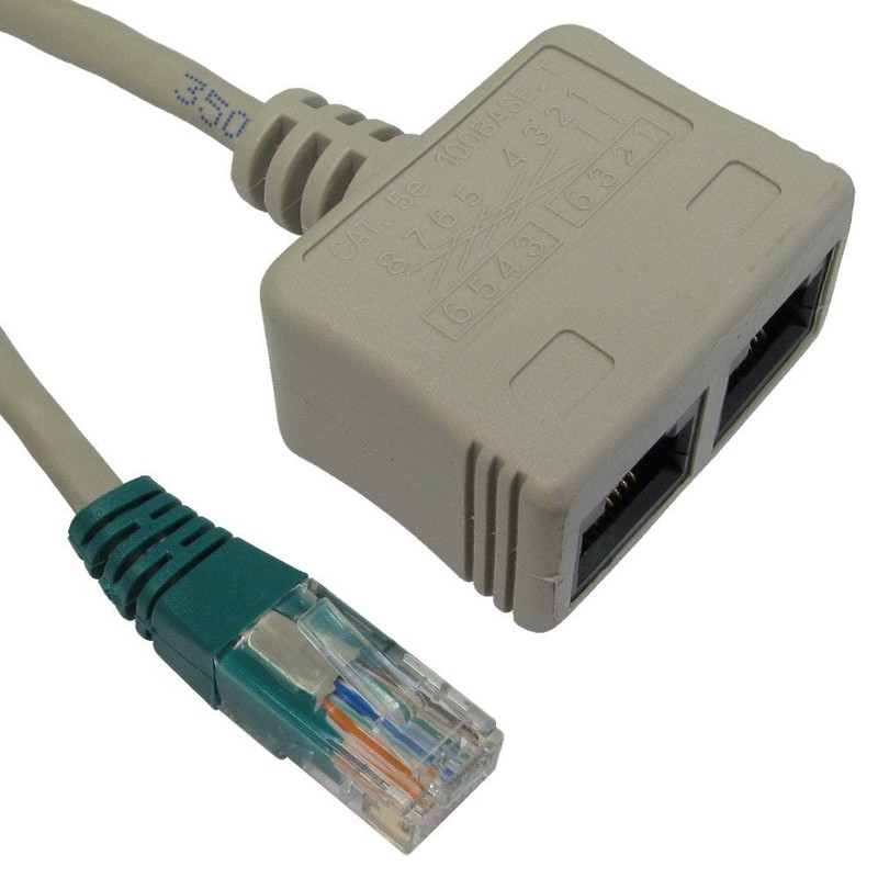 2x RJ45 Economiser - Data/Voice