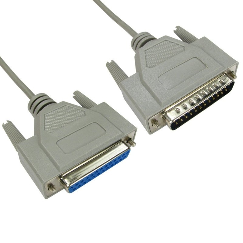 D25 (M) to D25 (F) Serial Cable, All Lines