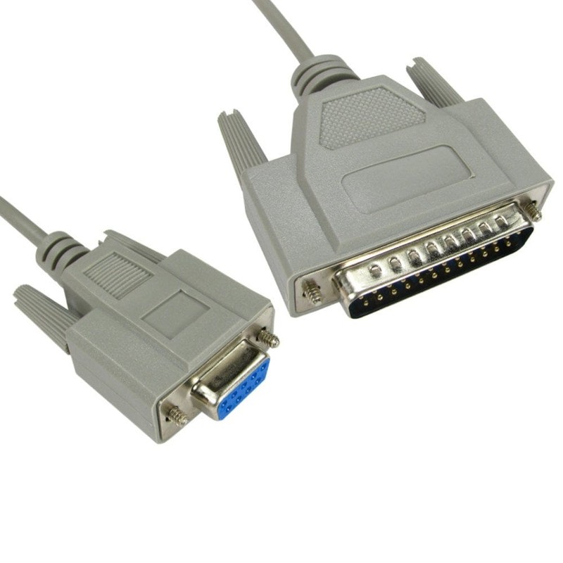 D9 Female to D25 Male Serial Cable