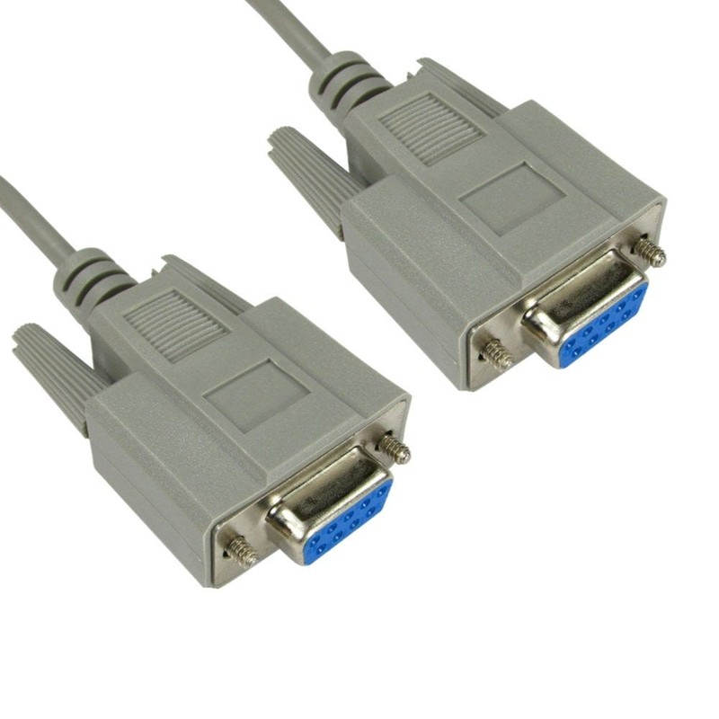 D9 Female to D9 Female Serial Null Modem Cable