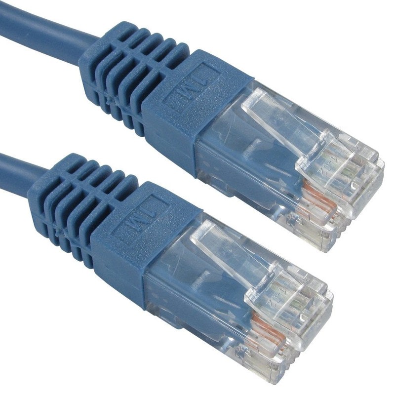 CAT5e Ethernet Cable UTP Full Copper, 0.15m, Blue