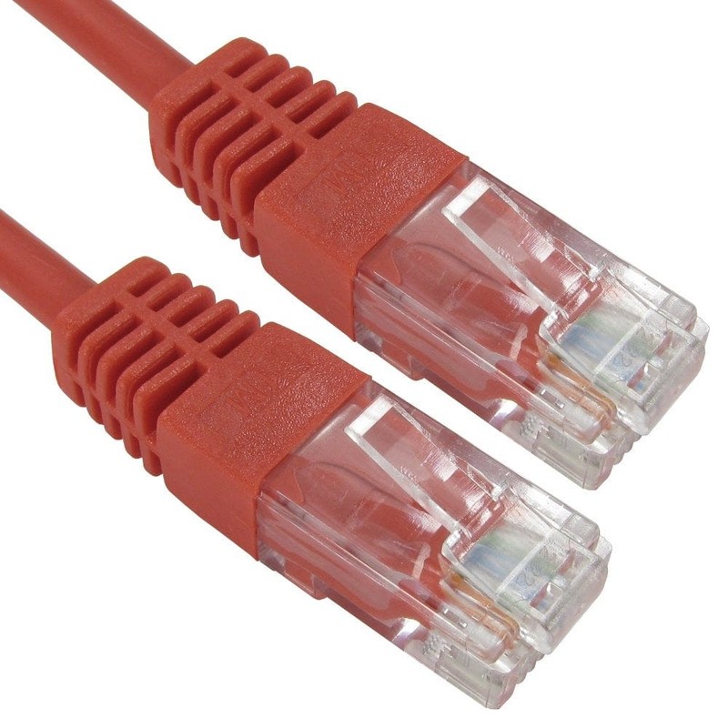CAT5e Ethernet Cable UTP Full Copper, 0.15m, Red