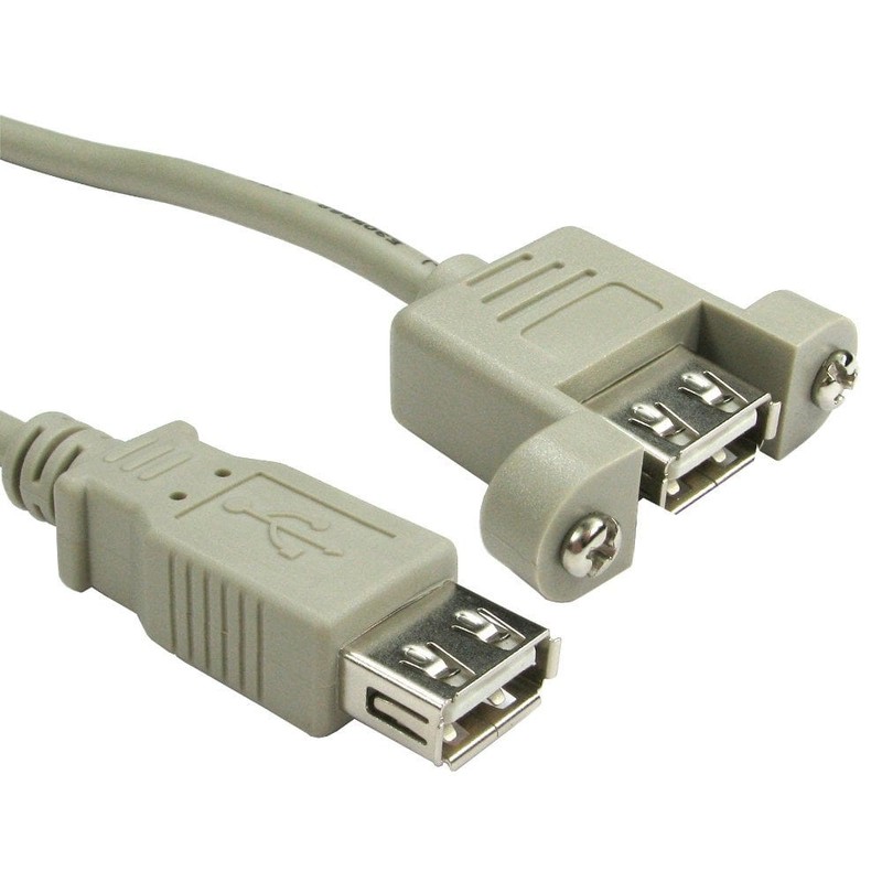 USB 2.0 A Female A Female For Faceplates 15Cm