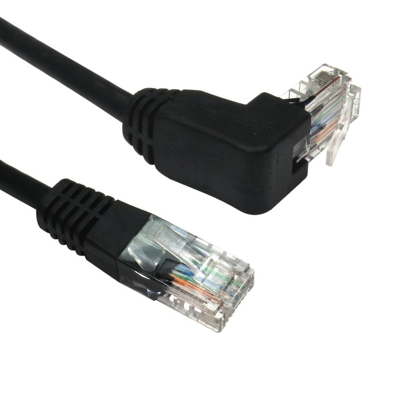 Right Angle Network Cable 90 Degree Up