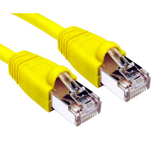 Snagless Shielded CAT6 Patch Cable, 15m, Yellow