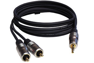 3.5mm Jack to RCA Cable 3.5mm to 2x RCA Phono Profigold PGA3402 Sale Price